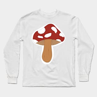 mushroom sticker handmade Long Sleeve T-Shirt